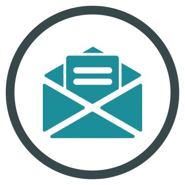 Açık posta yuvarlak simge