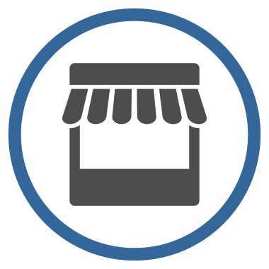 Mağaza cephe yuvarlak simge