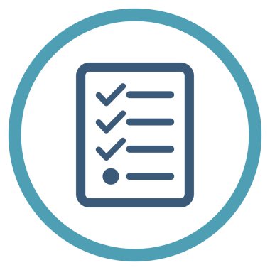 Denetim listesi çember simge