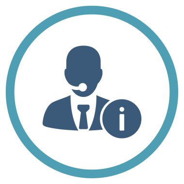 Resepsiyon yuvarlak simge yardım