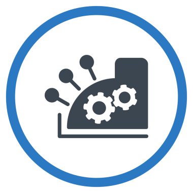 Yazar kasa yuvarlak simge