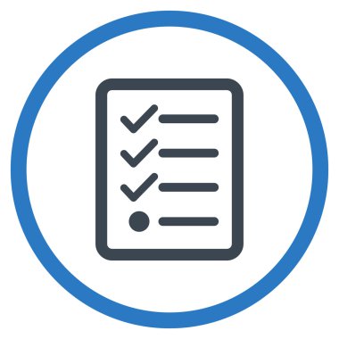 Denetim listesi çember simge