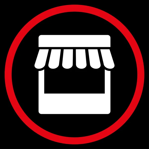 Икона на крыше магазина — стоковое фото