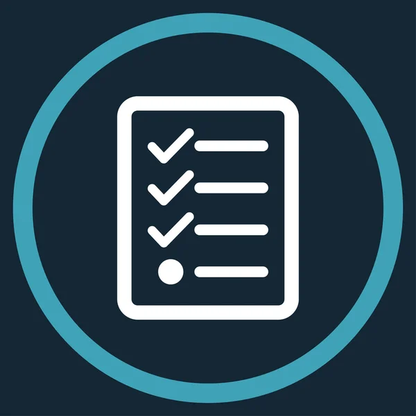 Checklist Circled Icon — Stock Photo, Image