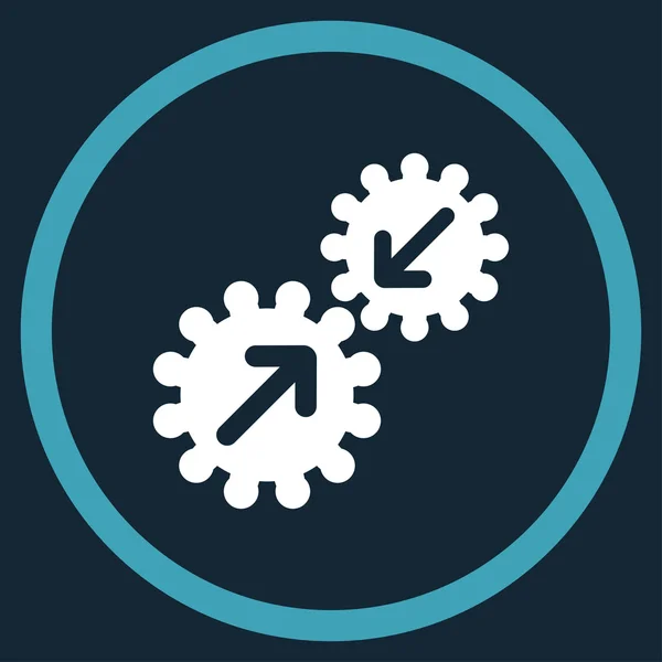 Gears Integration Circled Icon