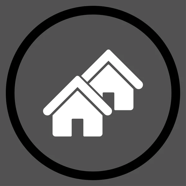 Realty omcirkelde pictogram — Stockfoto