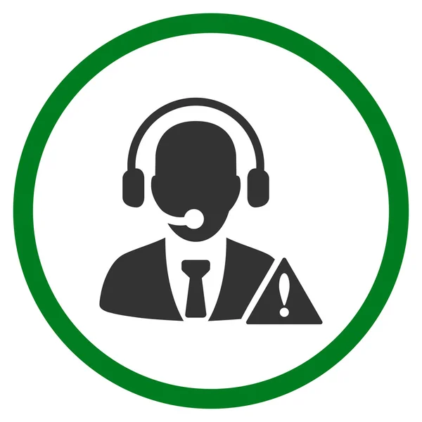 Emergency Call Center afgerond pictogram — Stockfoto