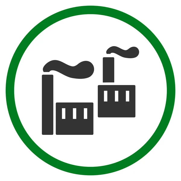 Industria tabaquera Icono circular —  Fotos de Stock