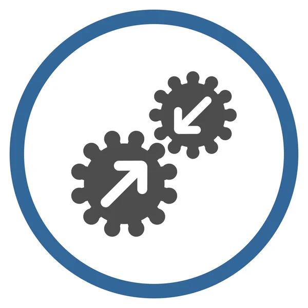 Gears Integration Rounded Icon