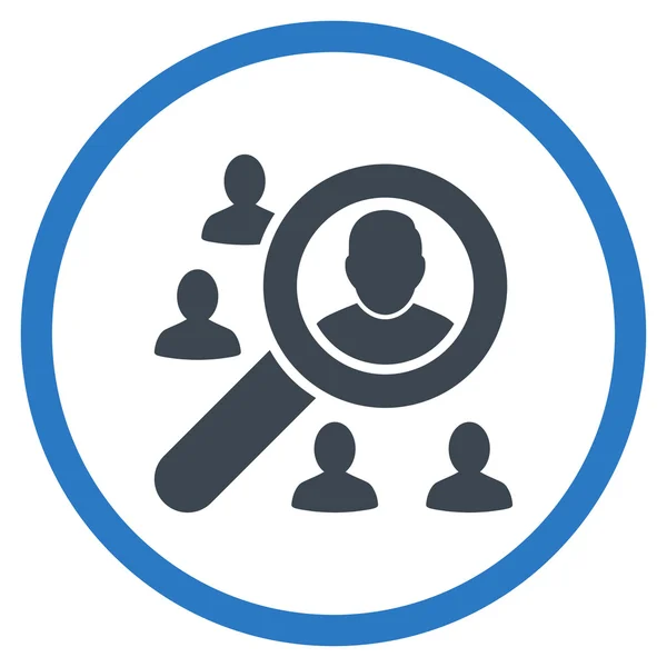 Locate Client Rounded Icon — Stock Photo, Image