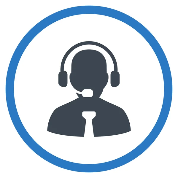 Support Manager Circled Icon — Stock Photo, Image