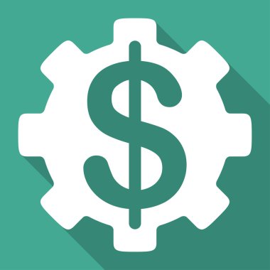 Geliştirme maliyeti uzun gölge kare simgesi