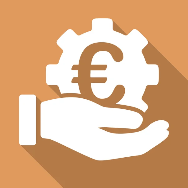 Euro Development Service Long Shadow Square Icon