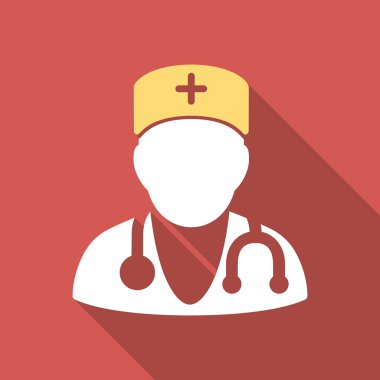 Uzun Gölge doktor düz kare simgesi