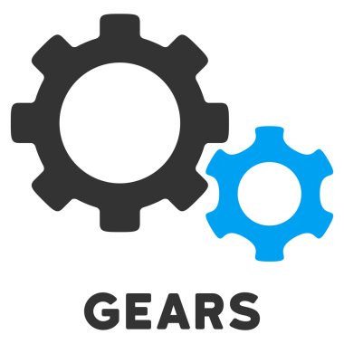 Resim yazısı ile vites düz simgesi