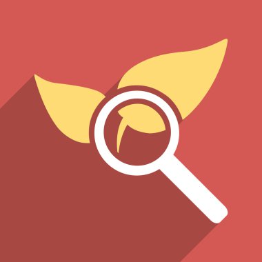 Explore Natural Drugs Flat Long Shadow Square Icon