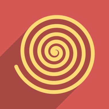 Hypnosis Flat Long Shadow Square Icon