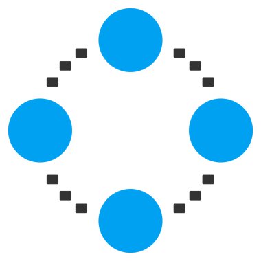 Dairesel ilişkiler vektör simgesi