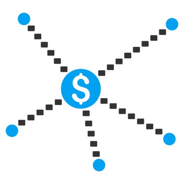 Dotted Financial Links Vector Icon