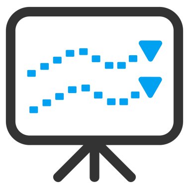 Dotted Trends Board Vector Icon