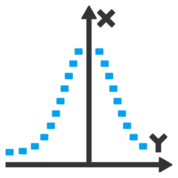 Icono de vector de trama de Gauss punteado — Archivo Imágenes Vectoriales