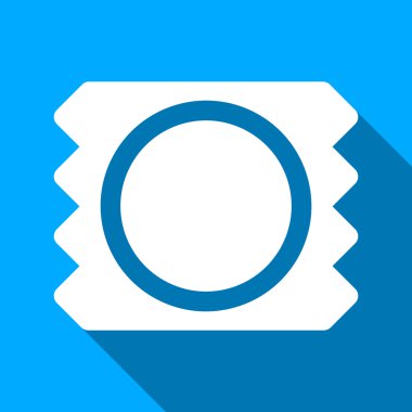 Condom Flat Long Shadow Square Icon