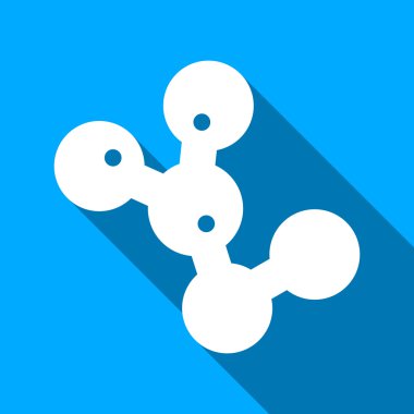 Microbes Colony Flat Long Shadow Square Icon