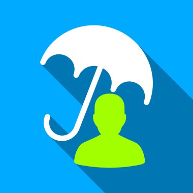 Patient Care Flat Long Shadow Square Icon