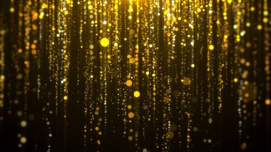 Altın bokeh ödülleri arka planı.