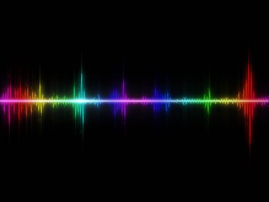 Sound waves colorful abstract background.