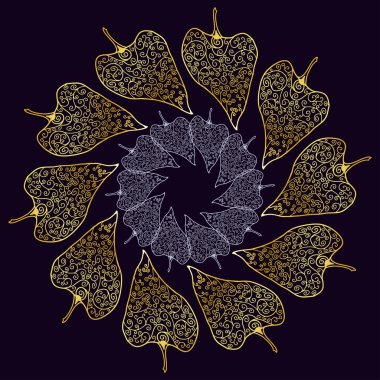 soyut dekoratif desen 