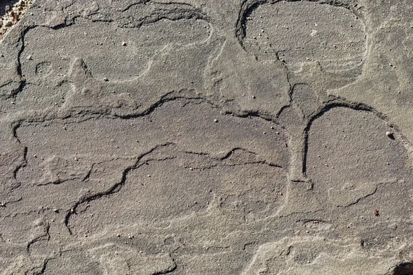 Textur eines Felsbrockens mit Moos — Stockfoto