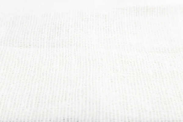 Θραύσμα Από Λείο Λευκό Λινό Ιστό Πλάγια Όψη Φυσικό Ύφασμα — Φωτογραφία Αρχείου