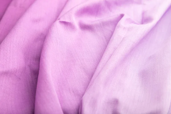 Fragment Cotton Purple Tissue Side View Natural Textile Background Texture — Stock Photo, Image