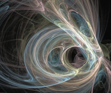 Dijital soyut fraktal arka plan siyah