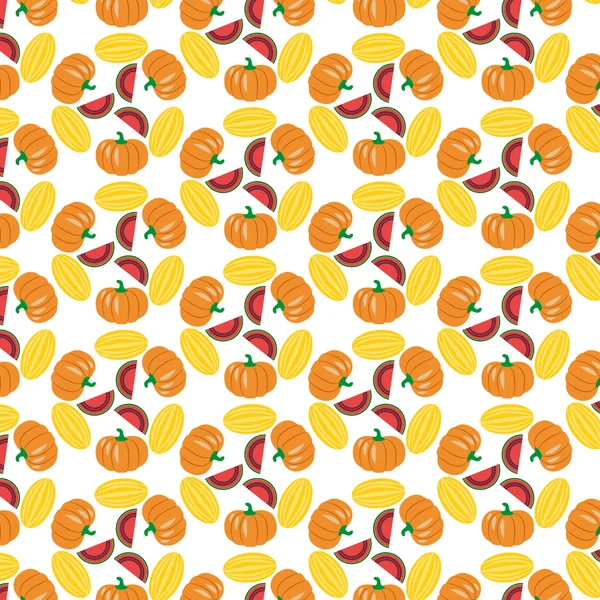 Vector vegetables seamless pattern  in flat style with pattern w — Stock Vector