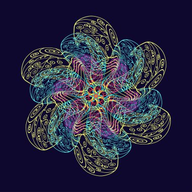  dekoratif desen renkli doodle elemanları