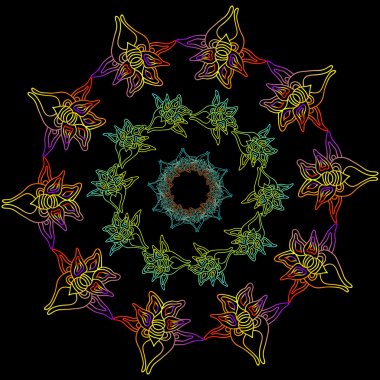 soyut dekoratif desen