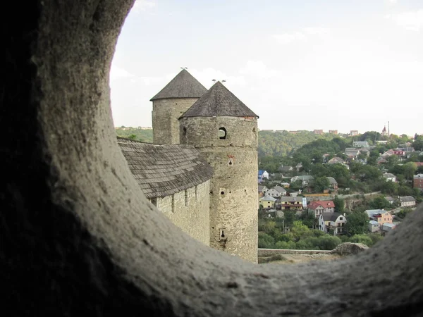 Kamianets Podilskyi Ucraina Settembre 2016 Castello Kamianets Podilskyi Veduta Delle — Foto Stock