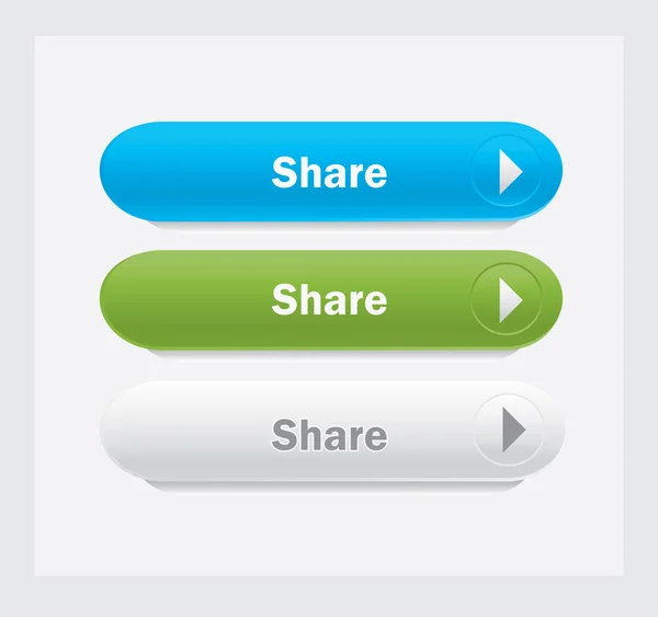 Botón vector Compartir . — Vector de stock