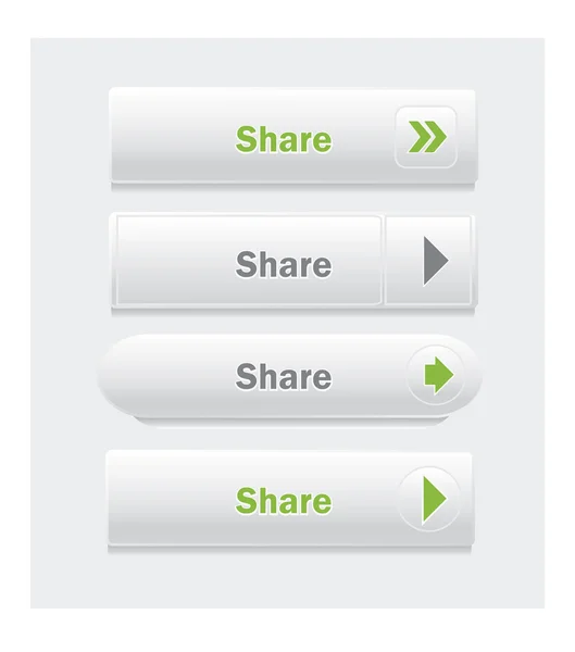 공유. 벡터 버튼. — 스톡 벡터