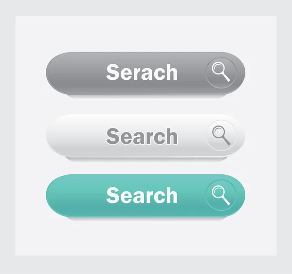 Recherche bouton web . — Image vectorielle