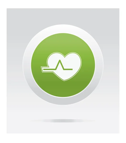 Heart beat icon. — Stock Vector