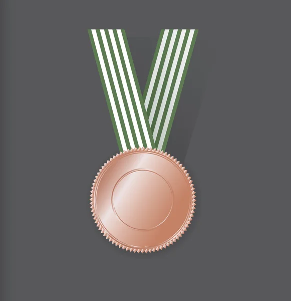 Medalla de bronce vectorial — Vector de stock