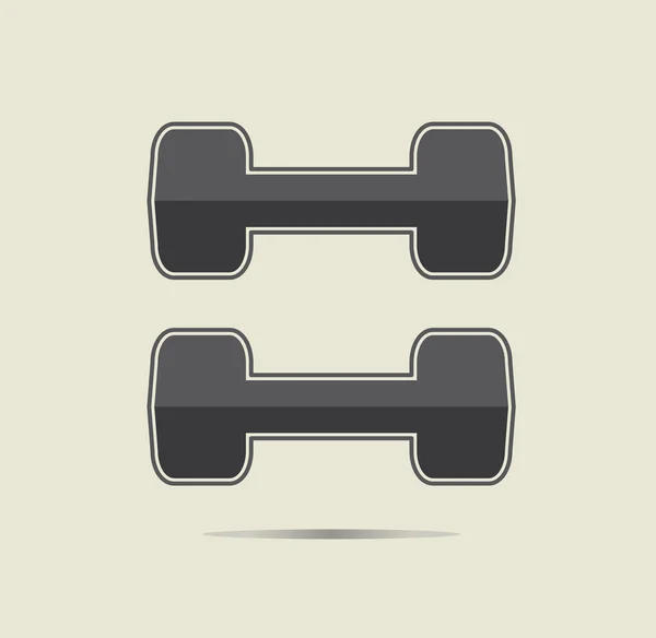 Dumbbells icon — Stock Vector