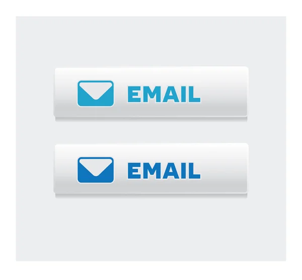 电子邮件白蓝色矢量按钮 — 图库矢量图片