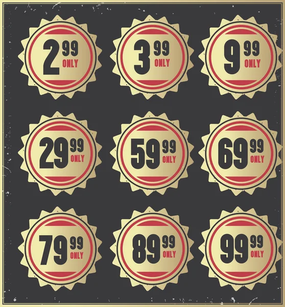 Badges de prix — Image vectorielle