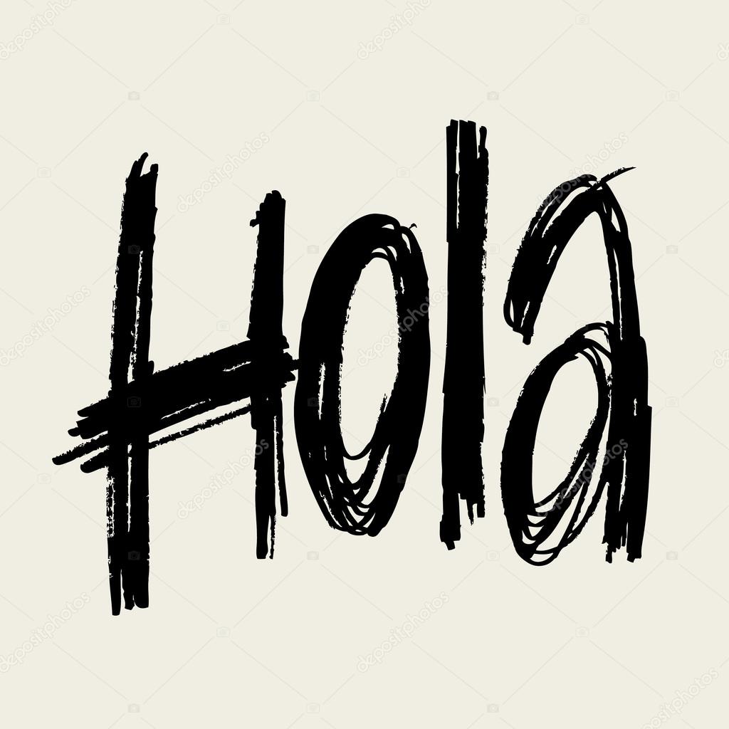 Hola Spanish Greeting Stock Vector Darya Geraskevich 88660300 hola-spanish-greeting-stock-vector-darya-geraskevich-88660300