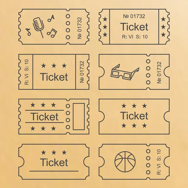 Bilet Icon set