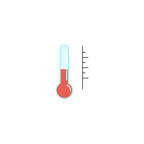 Abbildung Thermometer mit unterschiedlichen Niveaus — Stockvektor